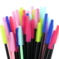 Wholesale Disposable Mascara Brush Silicone Lash Brush Lash Extension Brush Transparent Clear Handle Makeup Tool