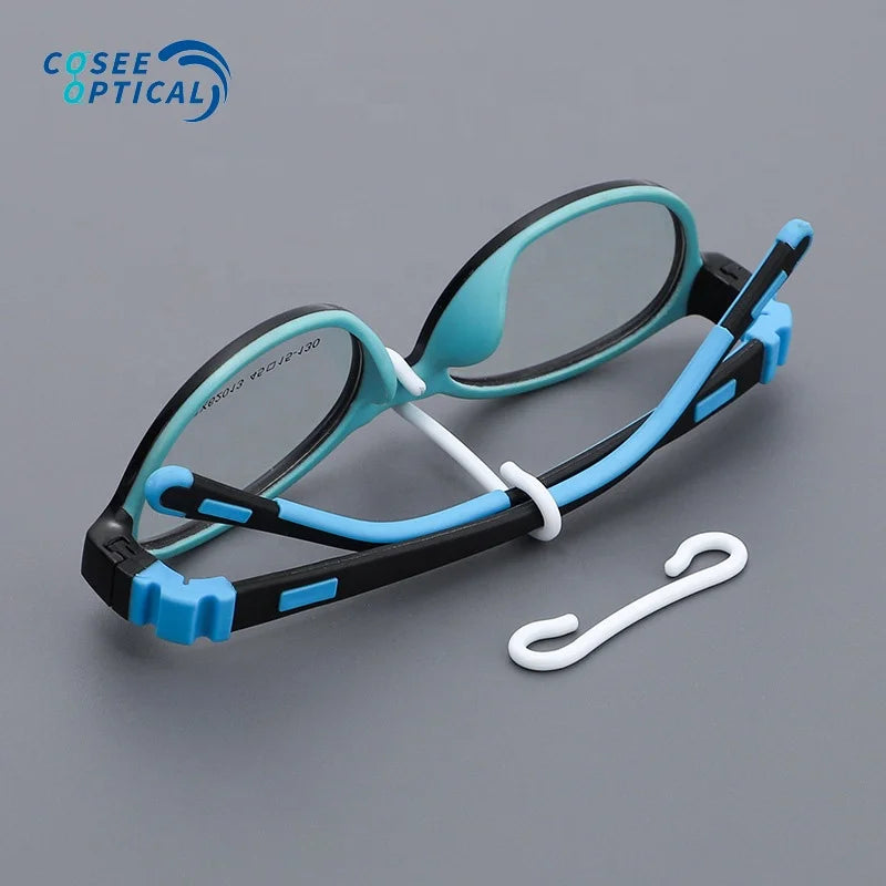 Frame Fixed Hook White Plastic Hook Rimless Glasses Children's Glasses Frame Fixed Hooks Prevent Bounce