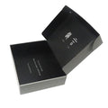 Wholesale Custom Logo Embossed UV Coating Glossy Lamination Black Luxury Corrugated Board Color Box Recycled Materials Clothing