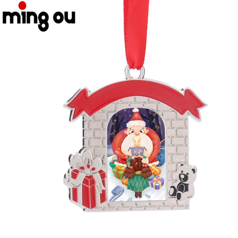 Factory Wholesale Custom Sublimation Christmas Decoration Xmas Tree Ornaments Pendant