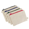 Eco Friendly Jute Cotton Canvas Cosmetic Zipper Pouch Bag with Private Label Natural Travel Organizer Bag for Promotional Gift