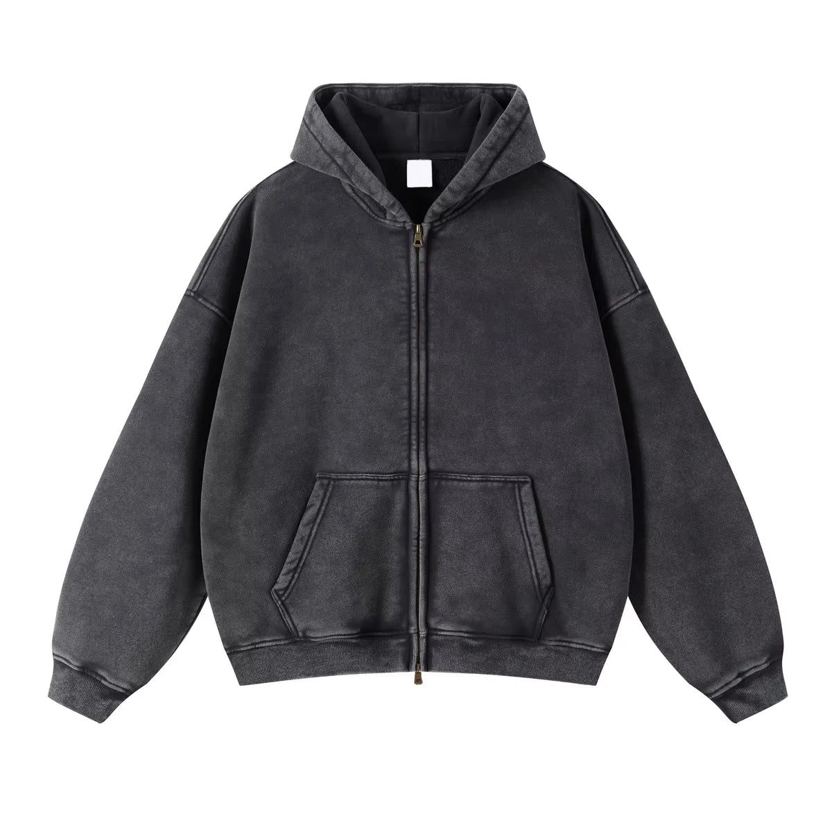 Factory High Quality Custom Printed Logo Boxy Vintage Oversized Pullover Hoodie Sweatshirt 100% Cotton Heavyweight Embroidered