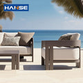 Light Luxury Custom Modern Outdoor Villa Garden Set Outdoor Furniture Set Aluminium Patio Furniture Aluminum Seat Garden Sofa