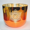 Hot Chakra Therapy Color Plating Quartz Sound Musical Crystal Singing Bowl