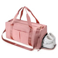 Hot Sale Wet and Dry Separation Luggage Travel Shoe Bag Oxford Waterproof Sport Pink Duffle Bag for Women