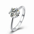 OEM ODM Women Engagement Gift Promise 925 Sterling Silver GRA Diamond Moissanite Eternity Rings