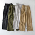 Women Outdoor Thermal Elastic Waist Relaxed Lightweight Windproof Street Cargo Pants