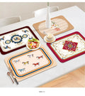Retro Roman Style Waterproof and Oil-proof Wash-in MATS Western Placemats