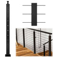 Reilbu  Cable Railing SS304 Post Top Mounted Balustrade Post  Cable Railing System