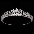 Handmade Delicate Women Cubic Zircon Tiara Headdress Crystal Bridal Hair Vine Pin Crown Wedding Accessories BC6979