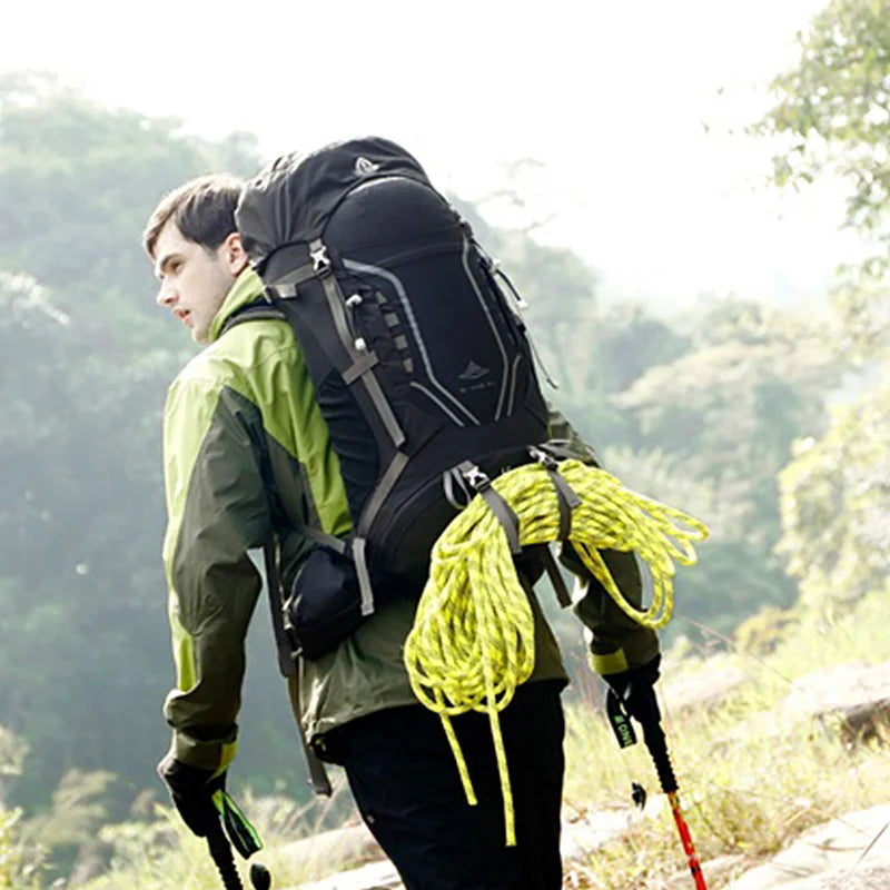 35+5L Multi Functional String Closure Summer Nylon Trekking Travelling Waterproof Outdoor Mountain Camping Hiking Backpack