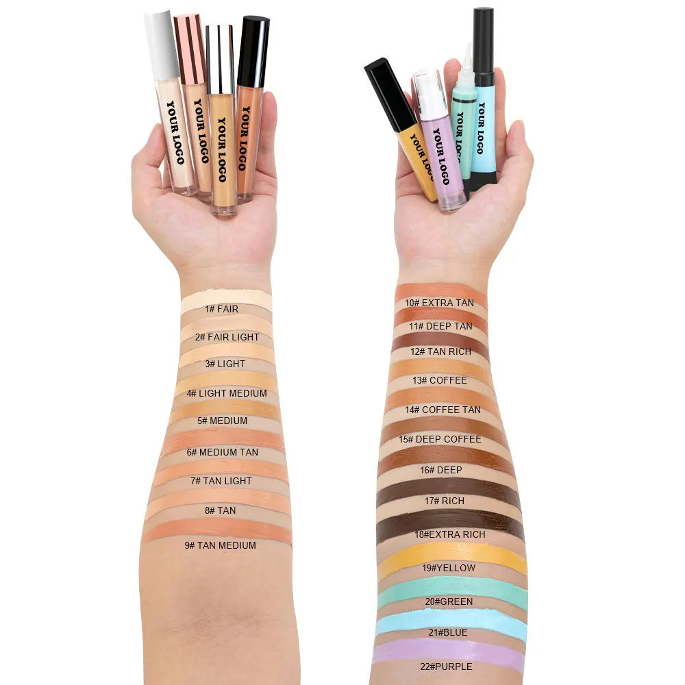 Customizable DIY Mineral Cream Liquid Concealer with Whitening Moisturizer Waterproof Foundation and Oil-Control Labeling