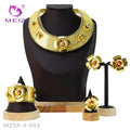 MEIZI Jewelry Wholesale Simple 18k Gold-plated Brass Jewelry Chains Necklaces and Dubai Jewelry Sets for Women