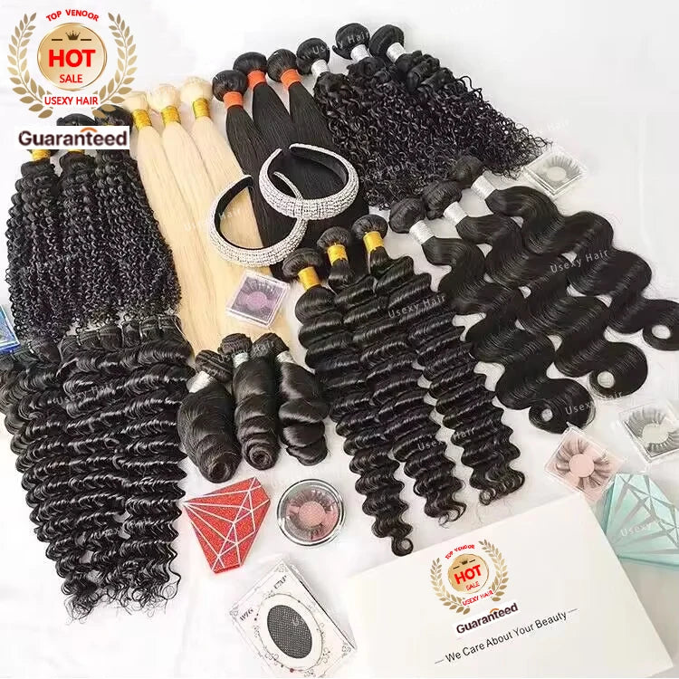 Factory Price Hair Bundle Raw Virgin Cuticle Aligned Hair100% Human Hair BundlesWholesale Raw 12A Mink Brazilian Hair Vendors