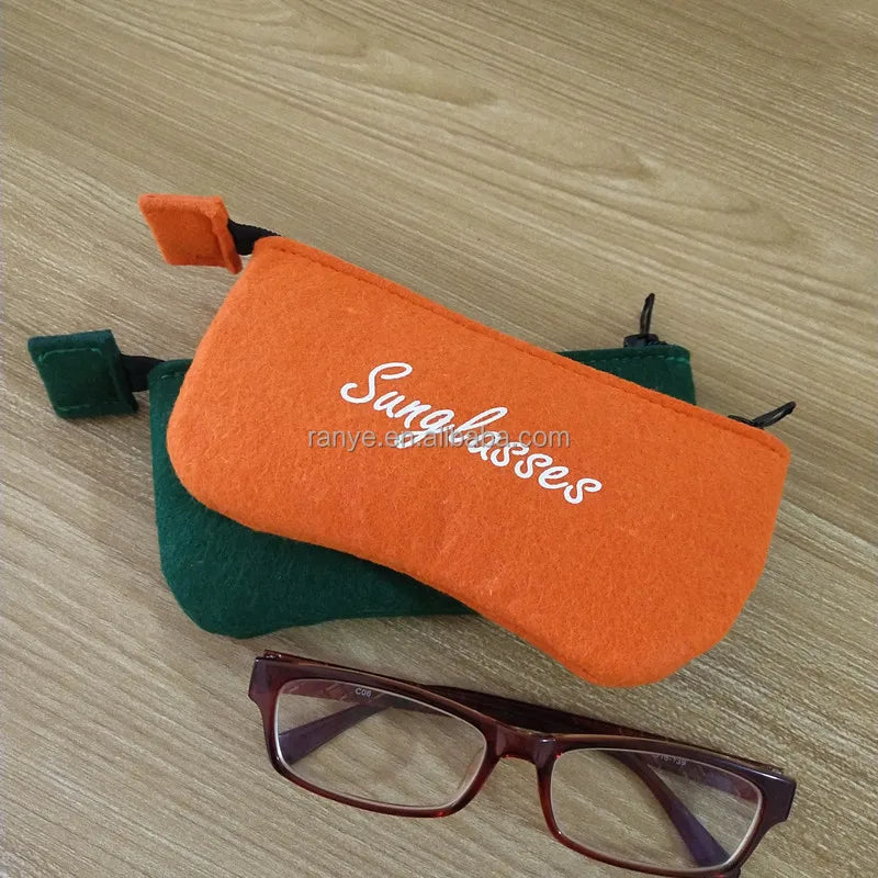 Soft Sunglasses Storage Case Portable Travel Glasses Felt Pouch Household Felt Storage Bag