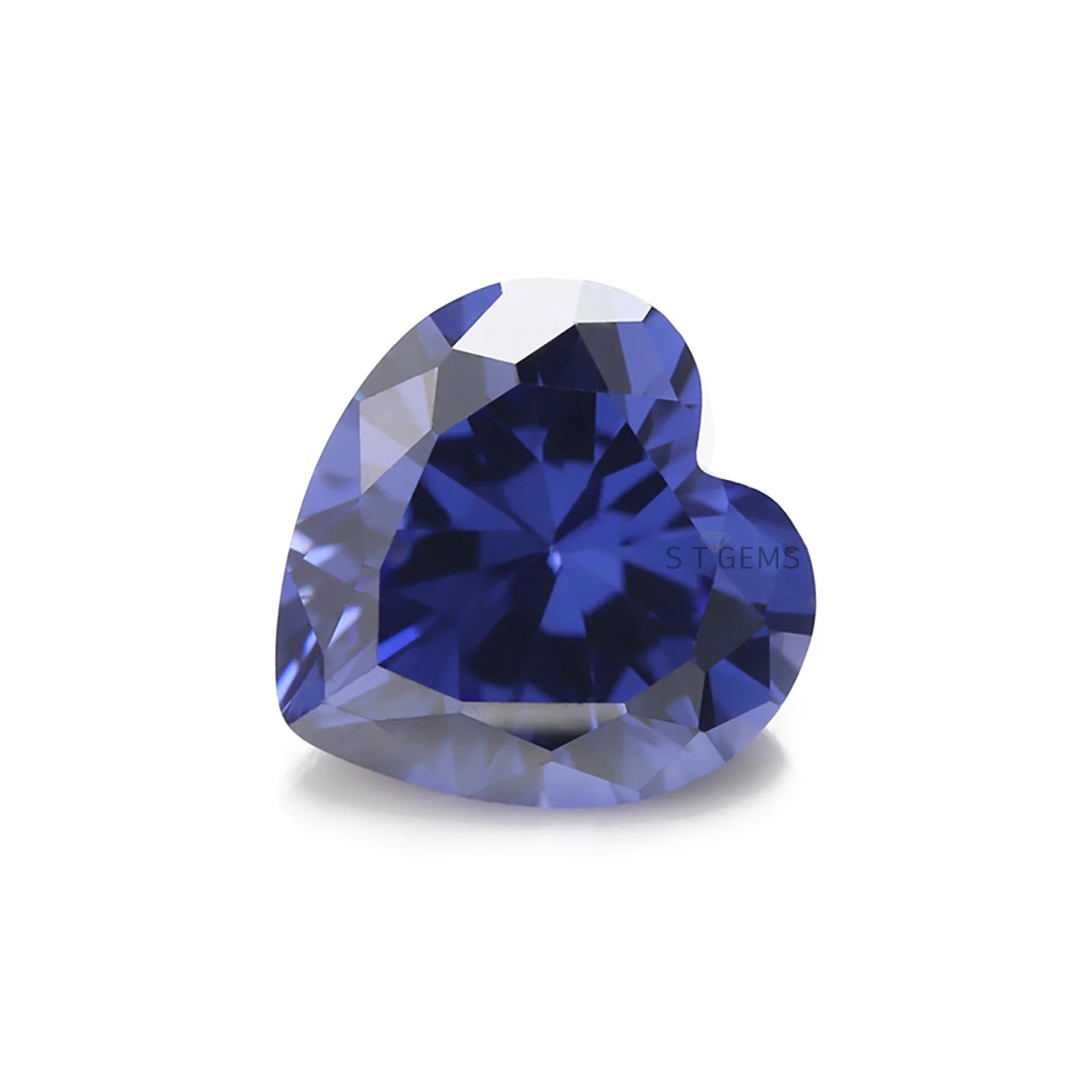 Factory Directly AAA 3*3mm Tanzan Blue CZ Stones Loose Heart Cut Cubic Zirconia for Jewelry