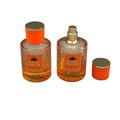 50ml Gradient Orange Glass Perfume Spray Bottle with Screw Cap and Screen Printing Cylindrical Design