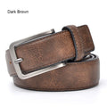 Vintage PU Leather Alloy Buckle Retro Casual Belt for Men