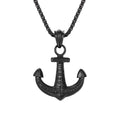 Waterproof Men's Fashion Jewelry Stainless Steel Man Pendant Hebrew Anchor Necklace for Man