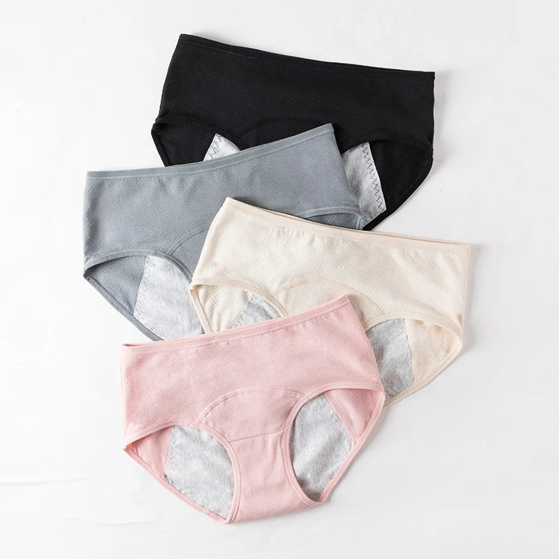 123 Wholesale Women Plus Sizes 3 Layer Cotton Menstrual Panties Leak Proof Panties Underwear
