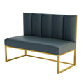 BILIDO Light Luxury Modern Metal Velvet Furniture Sets Coffee Shop/Lounge Bar Sofas Chairs Tables-for Restaurants and Dining