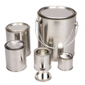 Wholesale 100ml-1 Gallon Mini Empty Round Metal Paint Tin Cans With Lid for Paint and Candles Packaging