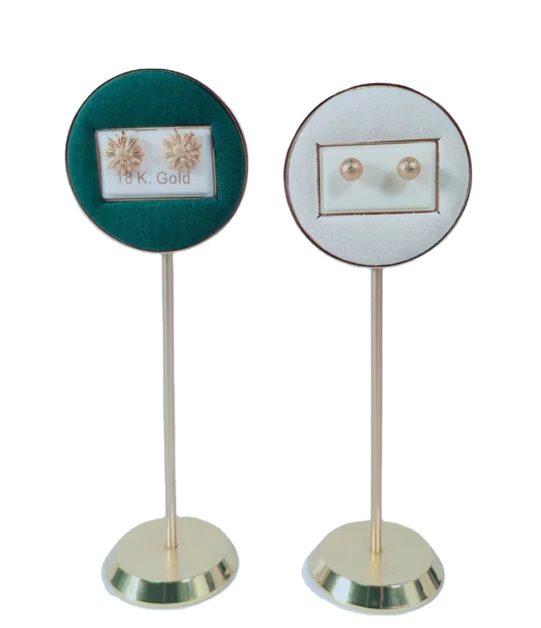 Luxury Jewelry Graceful Metal Jewelry Earrings Rack Lovely Round Design Earrings Display Props