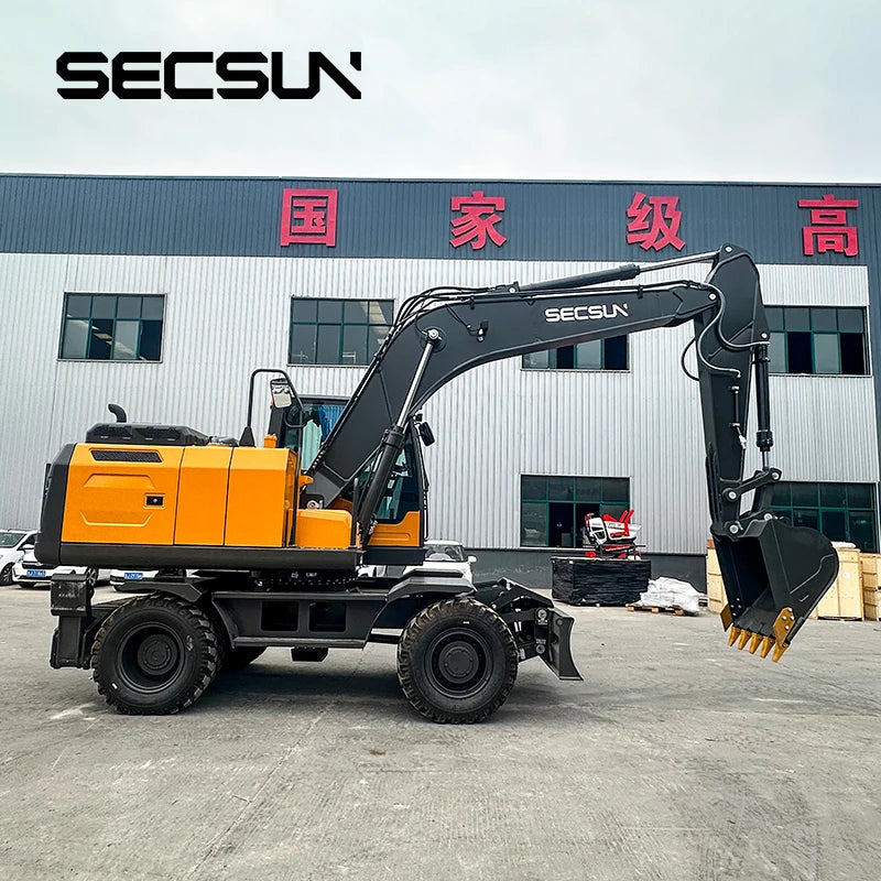 China Hydraulic  Wheel Digger Excavator Machine 20ton 21 Ton Four Wheel Excavator for Hot Sale