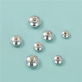 3mm 4mm 5mm 6mm 7mm UFO Beads Spacer Beads 925 Sterling Silver Flat Round Abacus Beads for Jewelry Making Finding