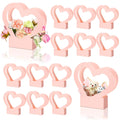 High Quality Custom Heart Shaped Recyclable Cardboard Wedding Rose Flower Bouquet Packaging Gift Paper Box