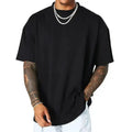 Fashion Streetwear Custom Printing 100% Cotton Round Neck Boys Tee Shirts Heavyweight Drop Shoulder Men Graphic T Shirts