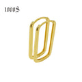 Women Au 750 in Yellow Color Hoop Huggie Earrings Round Hoop Earrings in 18 Karat Gold Earring Online Top Selling