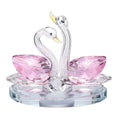 DIY Beautiful elegant colorful crystal swan for wedding gift