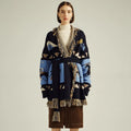 Wholesale Winter New Fashion Women Cashmere Wool Blend Long Sleeves Plus Size Long Cardigan Sweater
