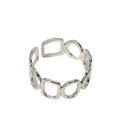 BM Hypoallergenic Non Tarnish Geometric Hollow Stainless Steel Rings