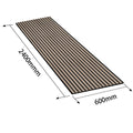KASARO Polyester Mdf  Acoustic Wall Panels 3d Slat Wall Panels Wood for Hotel Decor