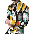 New Fashion Full Sleeve Anti-Wrinkle Casual Designer Shirt for Men Printed Spring Wedding Party Slim Fit