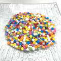Custom Logo Rainbow Floppy Purple Silver Candy Heart Chocolate Ice Cream Food Grade Solid Sugar Sprinkles Bottles for Cake