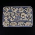 Handmade Transparent White Eco-Friendly Silicone Mold for DIY Pendant Earrings Decorative Resin Art Sets Cake Tools