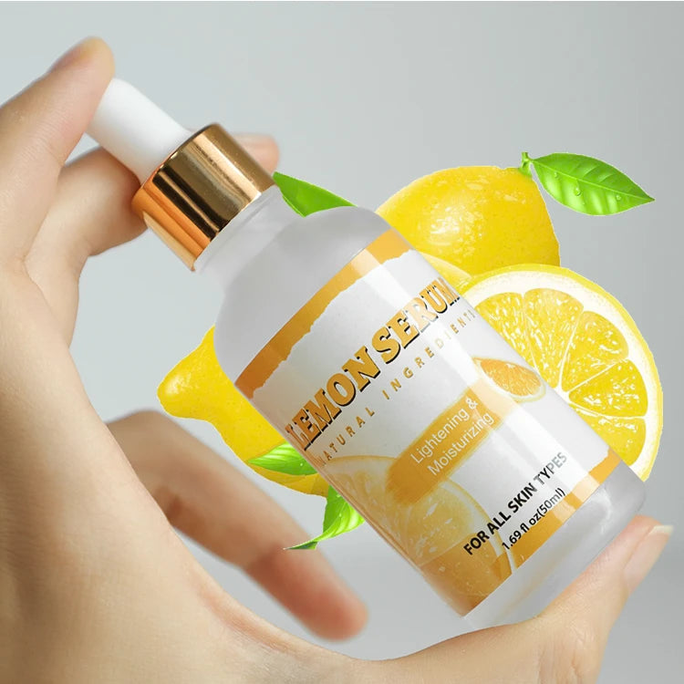 Wholesale l Organic Lemon Vitamin C Oil Whitening Acne Pimple Removal Dark Spot Face Lemon Serum