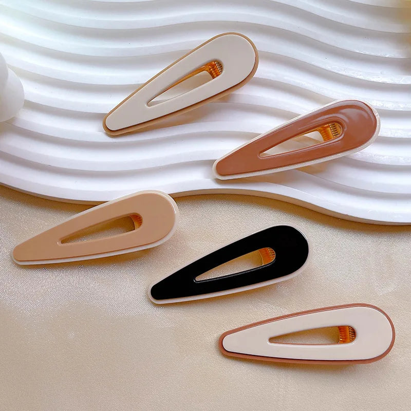 Korean Luxury 6.5cm Acetate Hair Claw Clip Custom Packaging Designer Hair Accessories for Women and Girls