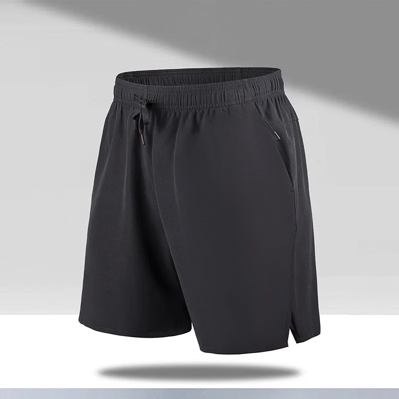 Men 5 Inch Inseam Shorts Custom Logo Solid Color  Quick Dry Loose Fit Oversize Workout Shorts Mens Athletic Shorts
