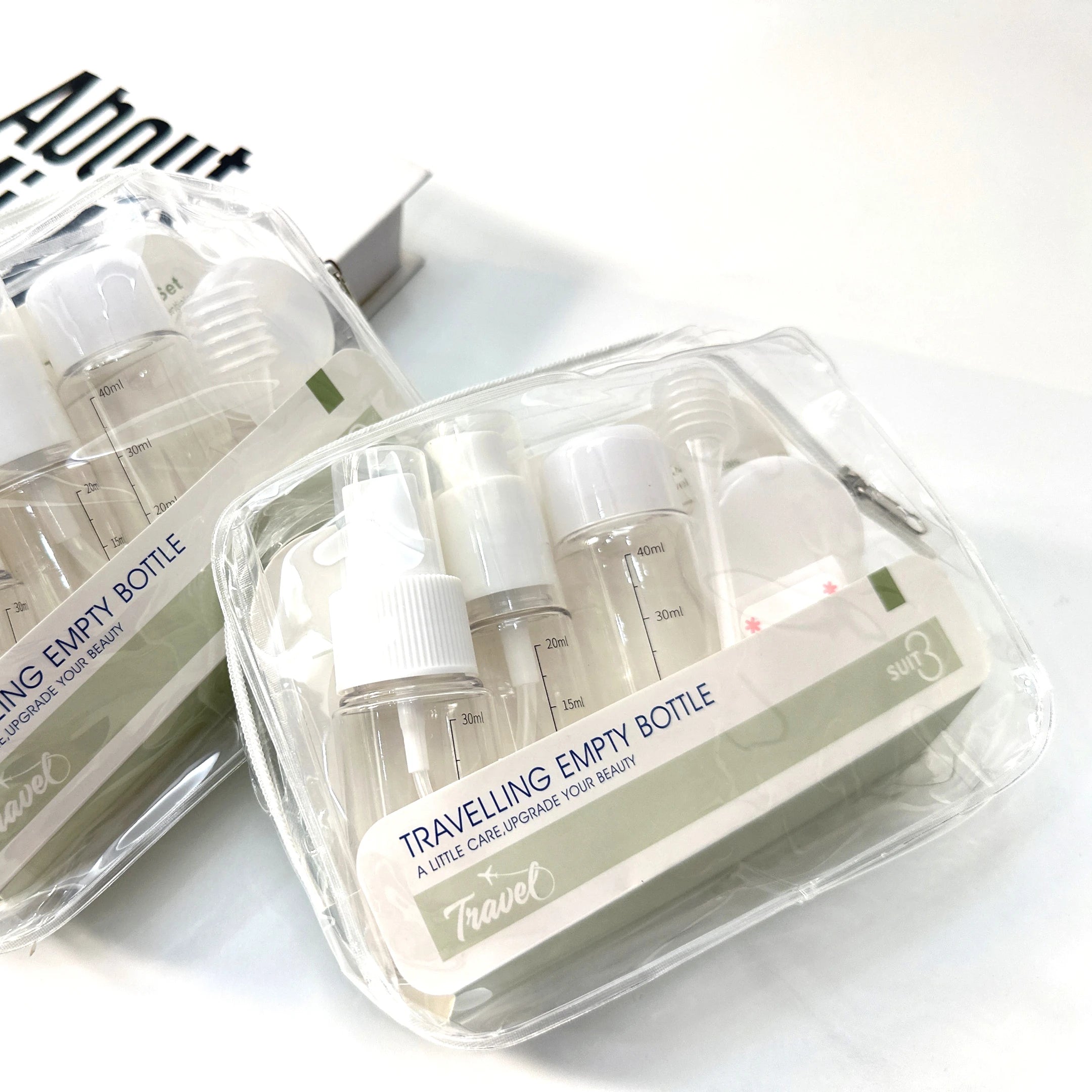 Reusable Travel Containers Leakproof 8 Pcs a Set Travel Bottle Set Kits Refillable Travel Set Bottles Carry on