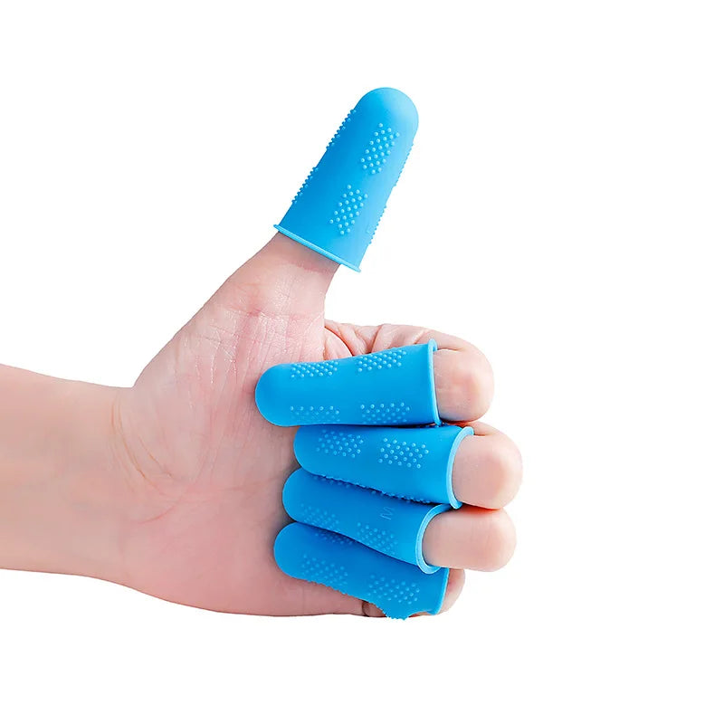 BPA Free Heat Resistant Flexible Anti Slip Fingertips Protectors Set of 5 Pcs Silicone Finger Covers