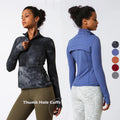 New Women Nylon Soft Slim Fitting With Half Zipper Yoga Workout Fitness Sports Jacket