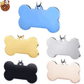 Best Selling Personalized Metal Custom Text Stainless Steel Bone Shape Pet Cat Dog ID Tags