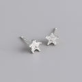 Beach Jewelry Earrings 925 Sterling Silver Geometric Starfish Stud Earrings for Women Gifts Jewelry