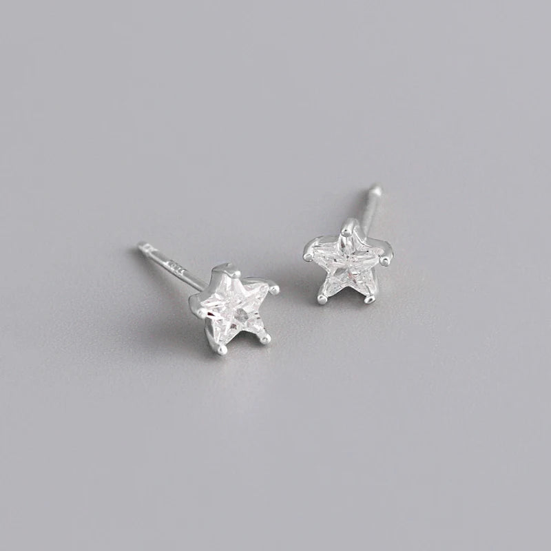 Beach Jewelry Earrings 925 Sterling Silver Geometric Starfish Stud Earrings for Women Gifts Jewelry