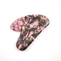 Rhodonite Jasper Gem Guasha Board Heart Guastone