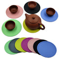 Wholesale Colorful Silicone Drink Coasters Non-Slip Heat-Resistant Cup Pad Mat Various Colors Available